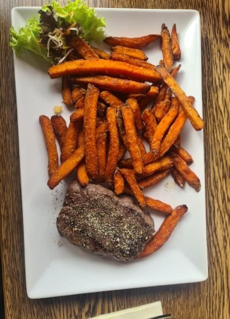 Restaurant Bundeshäuschen - Süßkartoffel Pommes